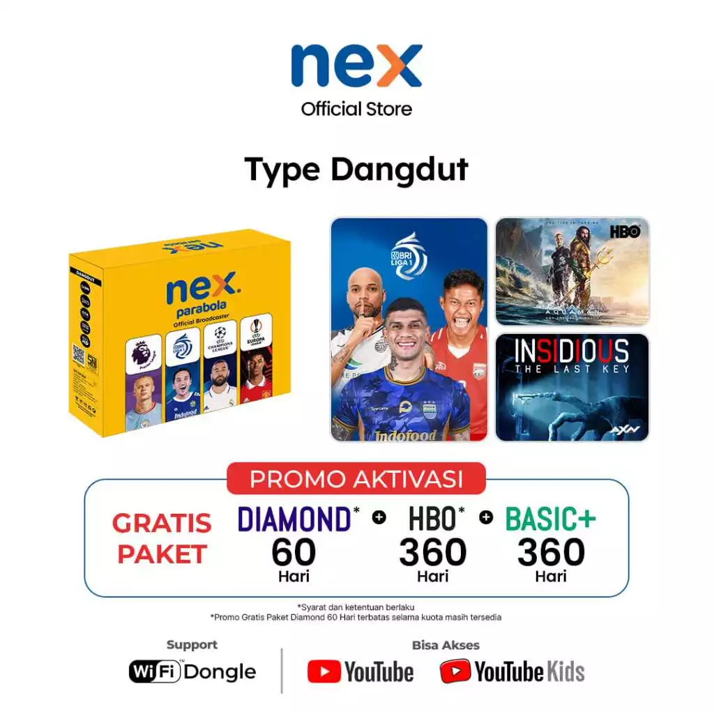 Receiver Nex Parabola Type Kuning